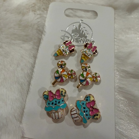 Disney parks Colorful snacks Enamel Earrings Set - Picture 2 of 2